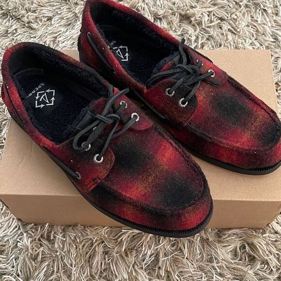 Sperry Boat Shoes‎ A/O Seacycled Shearling Wool Mens Size 9.5 New - Picture 2 of 10